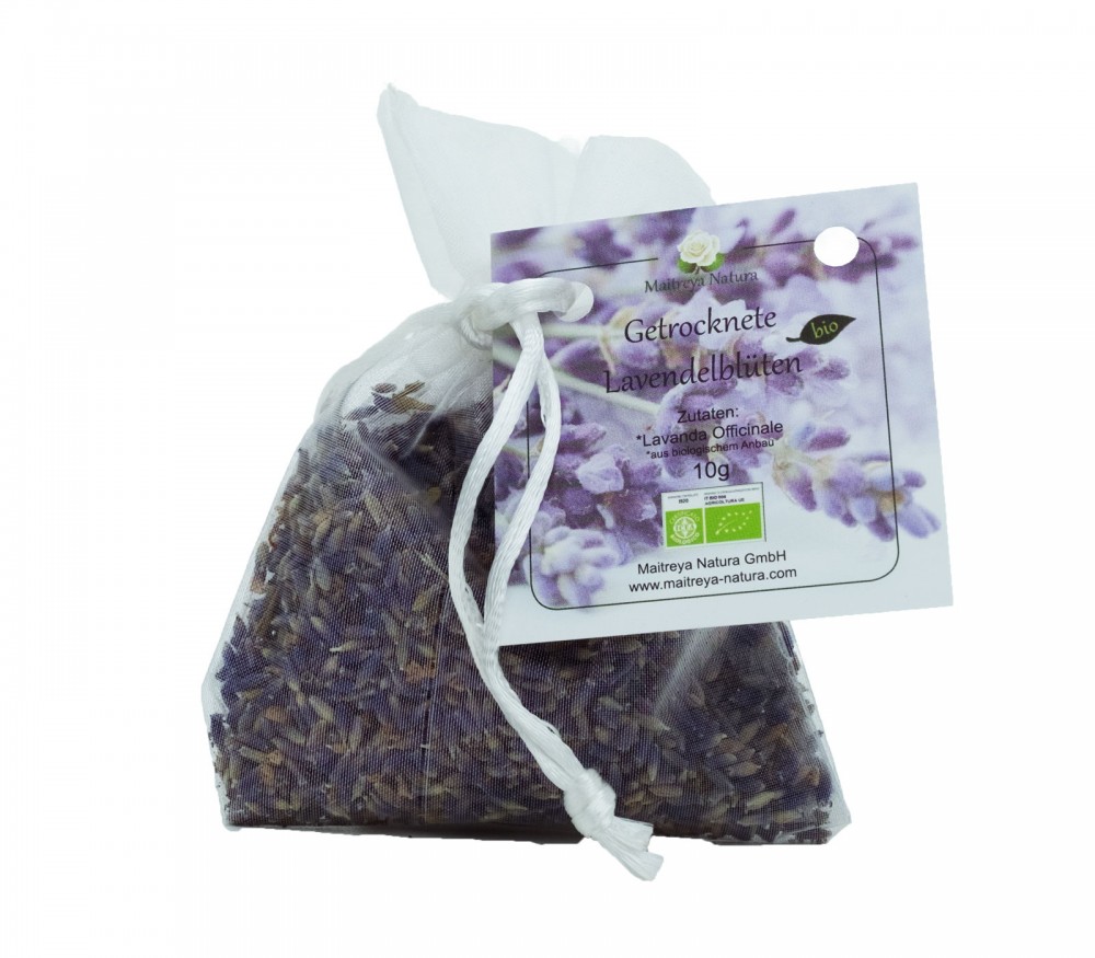 Vendita online: Pot Pourrí - Sacchetto in organza con fiori di lavanda Vendita online: Pot Pourrí - Sacchetto in organza con fiori di lavanda