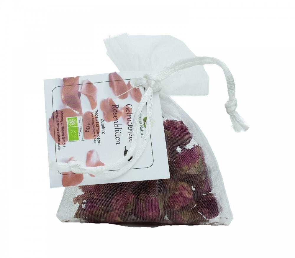 Vendita online: Pot Pourrí - Sacchetto in organza con boccioli di rosa Vendita online: Pot Pourrí - Sacchetto in organza con boccioli di rosa