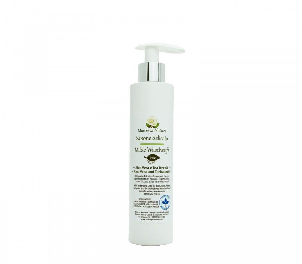 Vendita online: Sapone delicato Detergente Aloe & Te-tree Vendita online: Sapone delicato Detergente Aloe & Te-tree