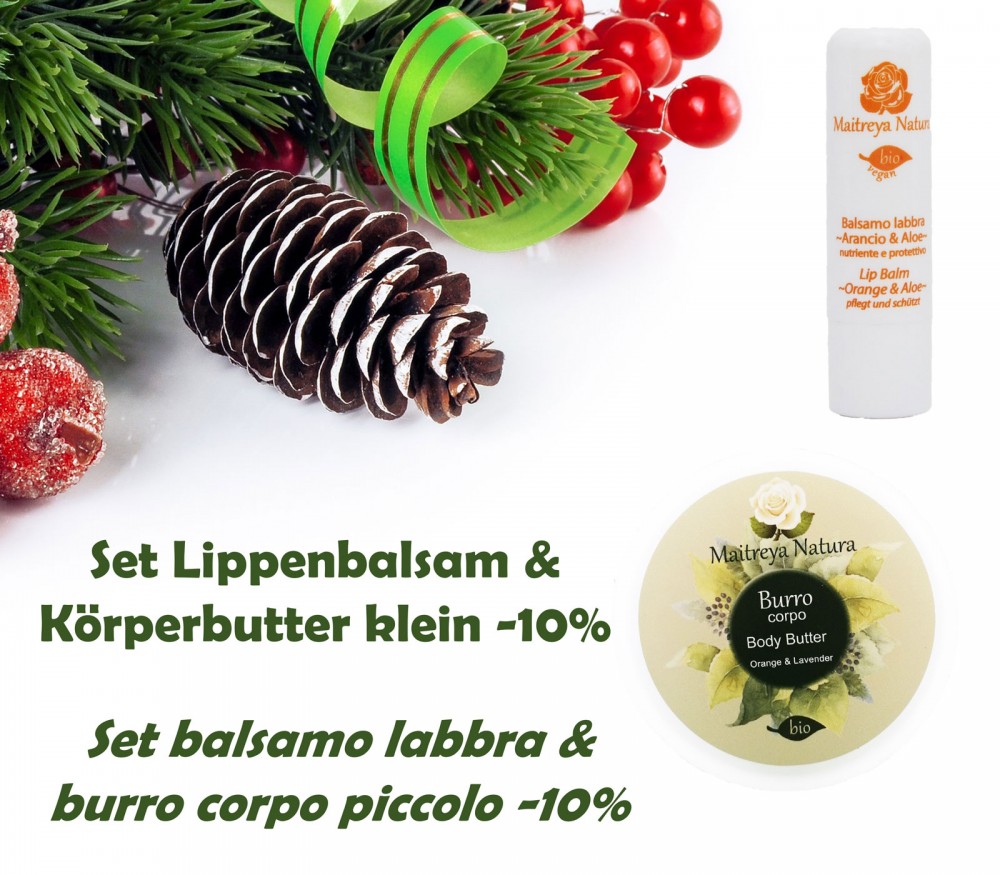 Vendita online: Finestrina 15 - Set Balsamo labbra Arancio e Aloe & Burro corpo Arancio Lavanda piccolo