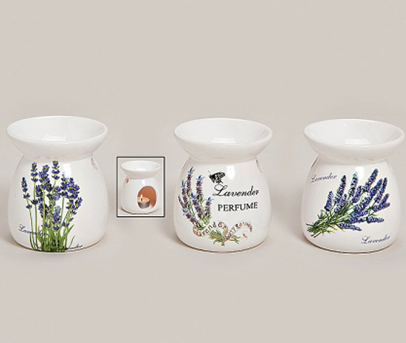 Vendita online: Lampada diffusore in ceramica motivo lavanda Vendita online: Lampada diffusore in ceramica motivo lavanda